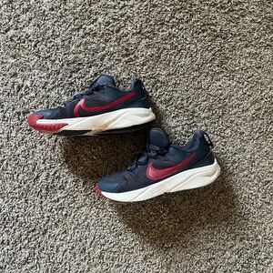 Nike Kids Black and Red Sneakers